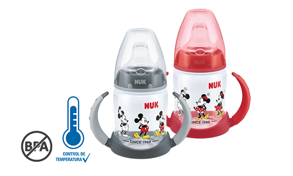 Vaso de Aprendizaje NUK FC Disney Mickey Mouse con Control de Temperatura